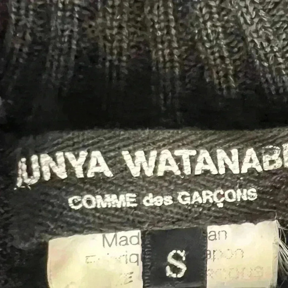 Junya Watanabe Comme des Garçons Wool Puff Sleeve Cardigan Small Japan RARE FIND - Picture 7 of 16